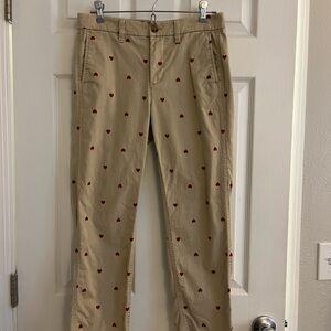 J. Crew Petite Girlfriend High-Rise Chino Pant